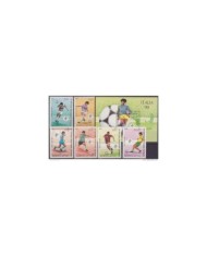 F-EX31238 EGYPT MNH 1991 EL CAIRO AFRICAN GAMES ATHLETISM CYCLING BASKET SOCCER