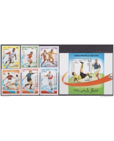 F-EX.2027 AFGHANISTAN MNH+HF 1996. FOOTBALL WORLD CUP. FRANCE. FRANCIA.