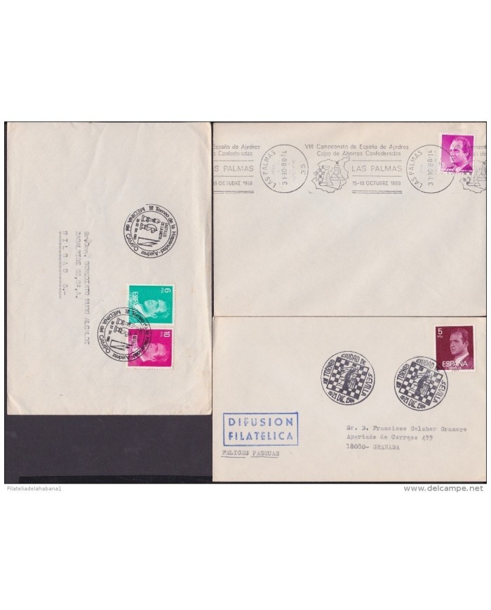 F-EX 1936 ESPAÑA SPAIN. 11 SPECIAL CANCEL CHESS AJEDREZ.