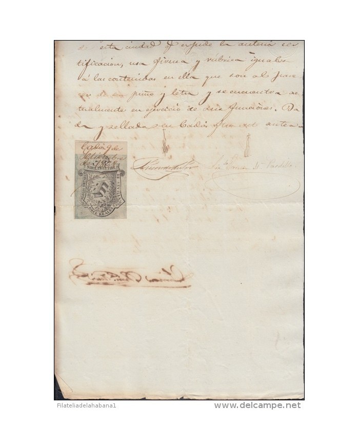 1868-PS-14.  ESPAÑA SPAIN. ISABEL II. SEALLED PAPER .PAPEL SELLADO .SELLO 9no+SELLO DE ABOGADO.