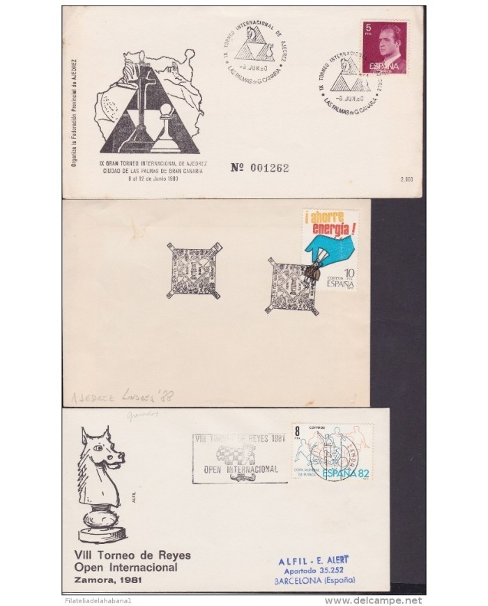 F-EX 1936 ESPAÑA SPAIN. 11 SPECIAL CANCEL CHESS AJEDREZ.