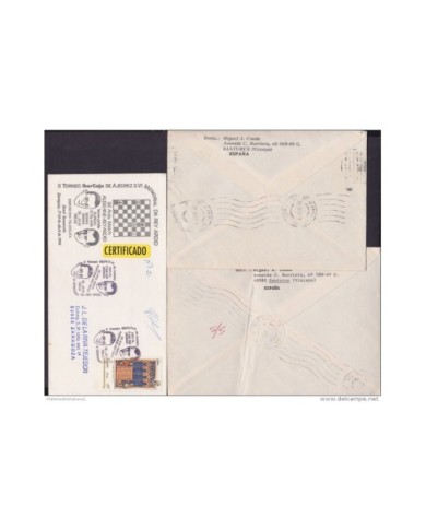 F-EX 1937 ESPAÑA SPAIN. 11 SPECIAL CANCEL CHESS AJEDREZ.