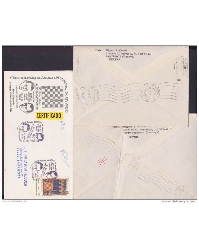 F-EX 1937 ESPAÑA SPAIN. 11 SPECIAL CANCEL CHESS AJEDREZ.