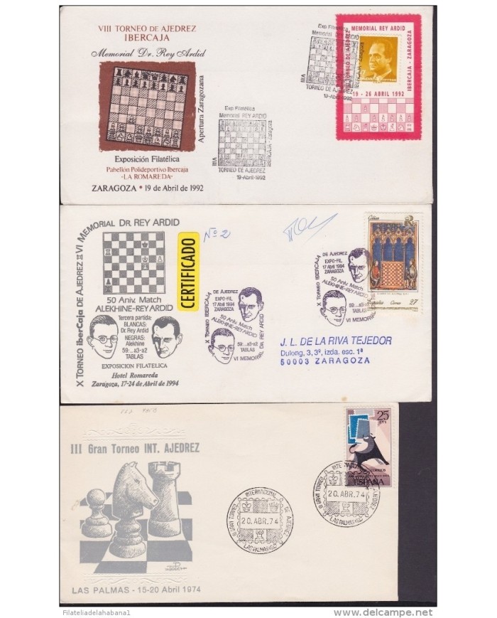 F-EX 1937 ESPAÑA SPAIN. 11 SPECIAL CANCEL CHESS AJEDREZ.