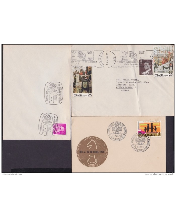 F-EX 1937 ESPAÑA SPAIN. 11 SPECIAL CANCEL CHESS AJEDREZ.