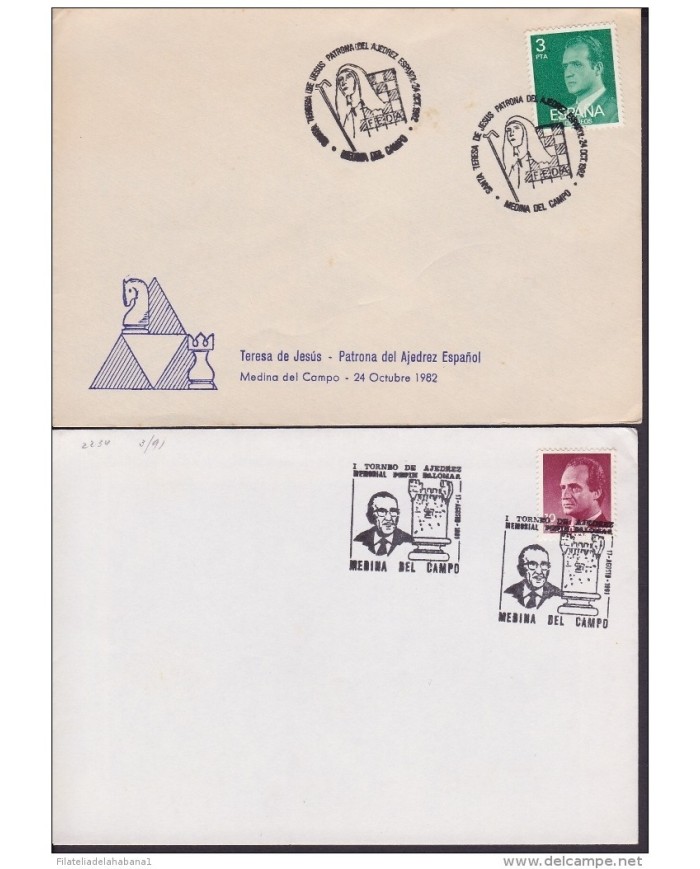 F-EX 1938 ESPAÑA SPAIN. 11 SPECIAL CANCEL CHESS AJEDREZ.