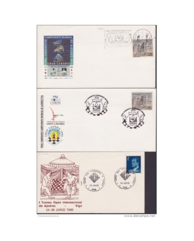 F-EX 1938 ESPAÑA SPAIN. 11 SPECIAL CANCEL CHESS AJEDREZ.