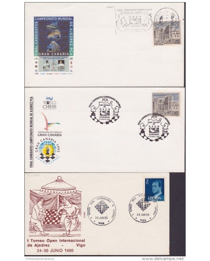 F-EX 1938 ESPAÑA SPAIN. 11 SPECIAL CANCEL CHESS AJEDREZ.