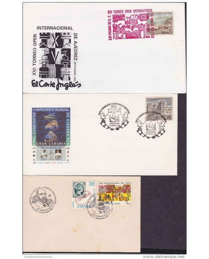 F-EX 1939 ESPAÑA SPAIN. 11 SPECIAL CANCEL CHESS AJEDREZ.