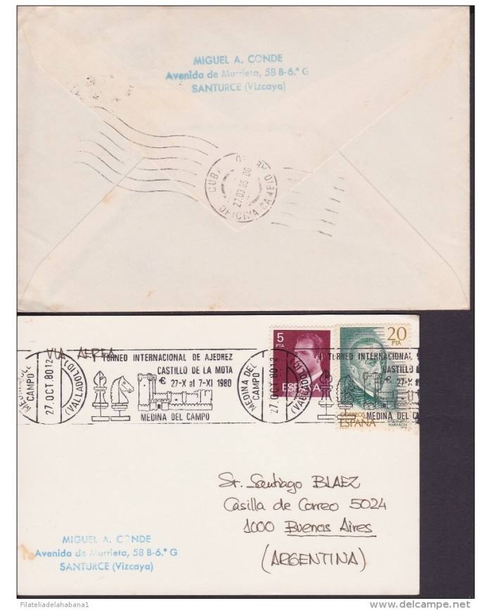 F-EX 1939 ESPAÑA SPAIN. 11 SPECIAL CANCEL CHESS AJEDREZ.