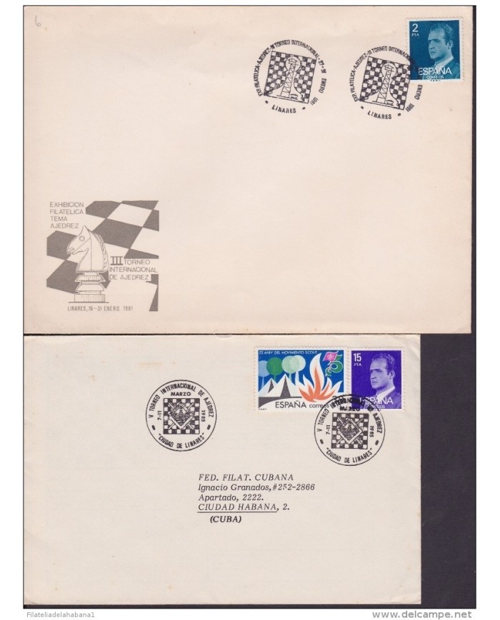 F-EX 1939 ESPAÑA SPAIN. 11 SPECIAL CANCEL CHESS AJEDREZ.