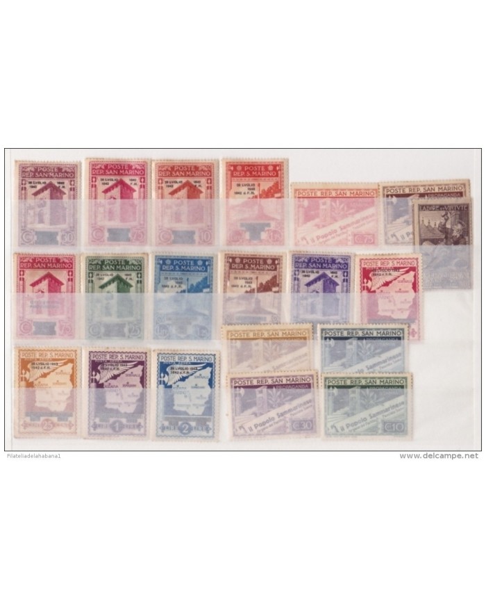 F-EX.2092 SAN MARINO ITALY STAMPS LOT.