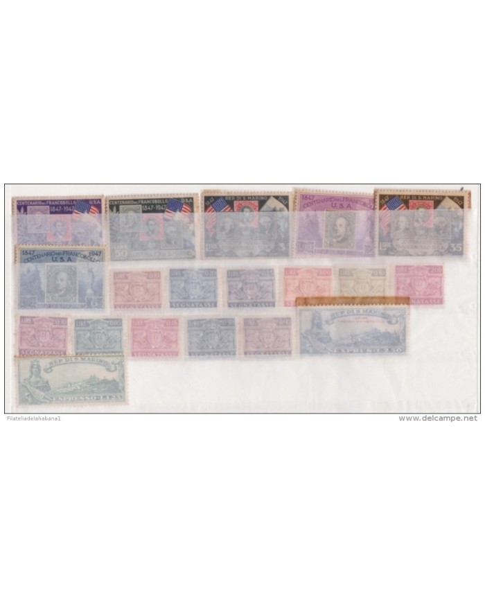 F-EX.2092 SAN MARINO ITALY STAMPS LOT.