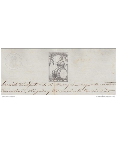 1871-PS-2.  ESPAÑA SPAIN. SEALLED PAPER ISABEL II .PAPEL SELLADO .SELLO 11no+SELLO DE ABOGADO.