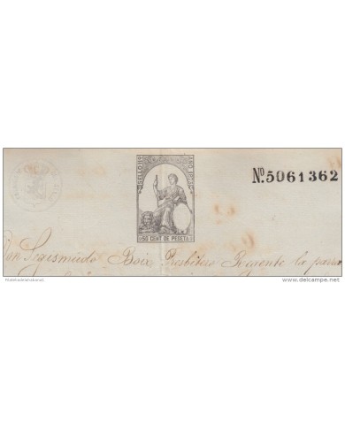 1873-PS-2.  ESPAÑA SPAIN. SEALLED PAPER ISABEL II .PAPEL SELLADO .SELLO 11no+SELLO DE ABOGADO ESPAÑA.