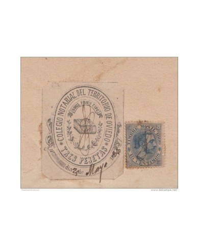 1886-PS-10 ESPAÑA SPAIN. 1886. ALFONSO XIII REVENUE SEALLED PAPER. SELLO 12 + POSTAGE REVENUE USE + SELLO ABOGADO.