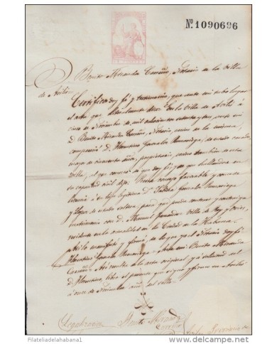 1873-PS-3.  ESPAÑA SPAIN. SEALLED PAPER ISABEL II .PAPEL SELLADO .SELLO 11no+SELLO DE ABOGADO ESPAÑA.