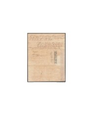 E4731 US NEW YORK. 1864. DEATH ACT SIGNED GOVERNOR CAPTAIN GENERAL DOMINGO DULCE.