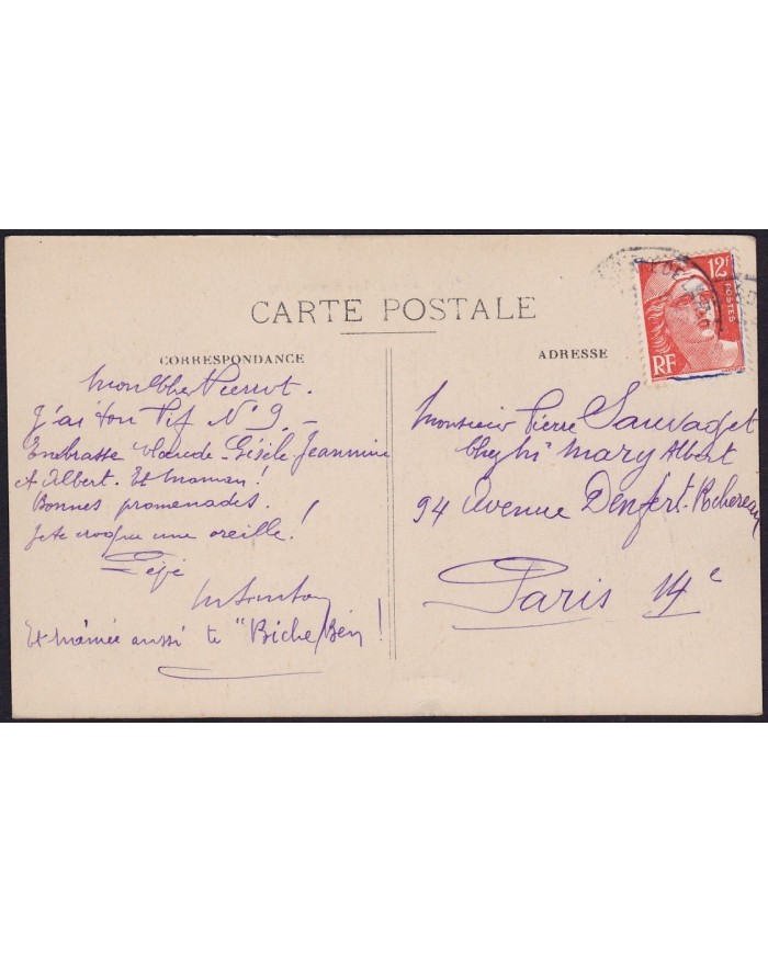 F-EX.2102 FRANCE FRANCIA HOSPITAL DEPOT CONVALESCENTS N.81. S. IGNACE.