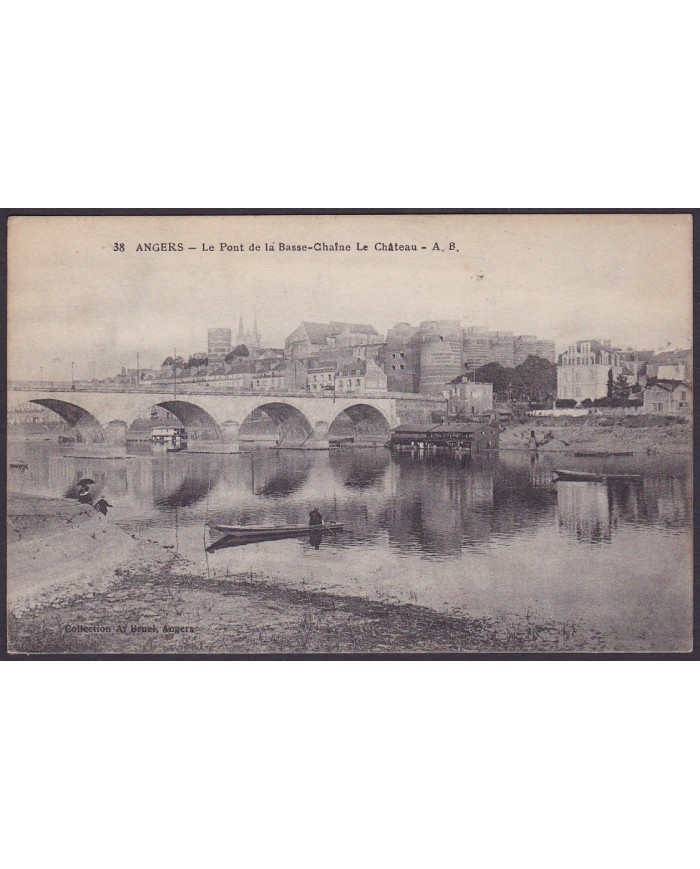 F-EX.3063 FRANCE FRANCIA WWI 1917 COMMISSAIRE MILITAIRE. DE LA GARE DU ANGERS.