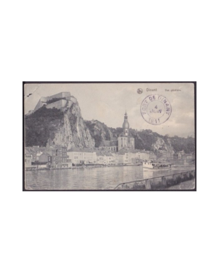 F-EX3130 FRANCE FRANCIA. POSTAGE DUE POSTCARD 1911. PORT DE DINANT.