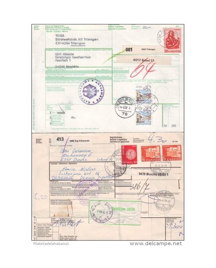 E4428 SWITZERLAND PACKET POSTAL CARD LOT