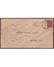 F-EX3093 JAMAICA FIRST FLIGHT KINGSTON TO MIAMI 1930.