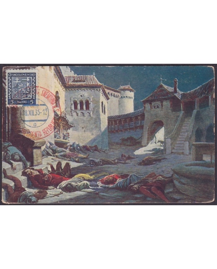 F-EX3047 CHECOSLOVAQUIA CZECHOSLOVAKIA 1935 POSTCARD.