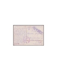F-EX3062 GERMANY WWI BRIEF STEMPEL BATTERIE 871.