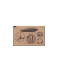 F-EX3220 GERMANY 1930 ZEPPELIN POSTCARD FIRST FLIGHT HAMBURG - FUHLSBUTTEL. DEFECTO  VISIBLE ESQUINA DE TARJETA.