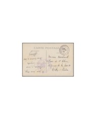 F-EX3225 FRANCE FRANCIA 1916 WWI MILITAR FREEPOST COMMISSAIRE MILITAIRE DE LA GARE DESAUBRAIS. LOIRET.