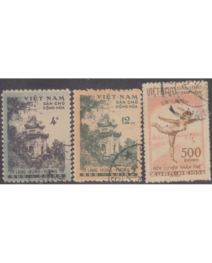F-EX3312 VIETNAM CANCEL STAMPS LOT. HIGHT VALUE.