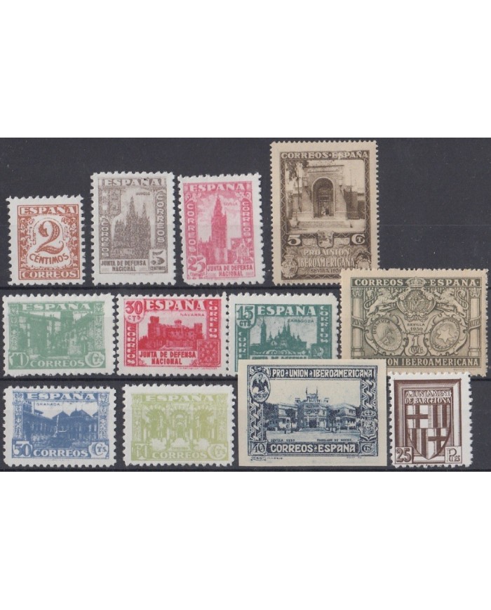F-EX3317 SPAIN ESPAÑA FACSIMILES FORGERY. REPUBLICA ESPAÑOLA LOT.