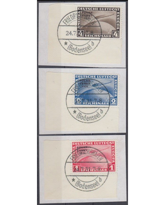 F-EX3323 GERMANY ZEPPELIN POLAR FAHRT FORGERY REPRODUCTION USED.