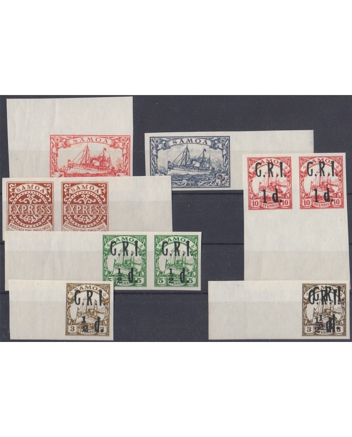 F-EX3332 GERMANY COLONIES FORGERY REPRODUCTION SAMOA .