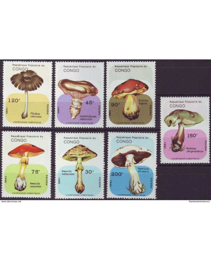 F-EX3388 CONGO COMPLETE SET MNH 1990 MOOSROAD COMPLETE SET