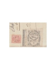 E191 ESPAÑA SPAIN REVENUE POLIZAS STAMP USE. ISLA DE LA PALMA 1871