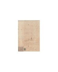 E5042 SPAIN ESPAÑA. REVENUE COLEGIO NOTARIAL ALBACETE. 1883. LETRA B B. 12 R.