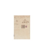 E5046 SPAIN ESPAÑA. REVENUE COLEGIO NOTARIAL CANARIAS. 1884. LETRA F. 3 PTAS.