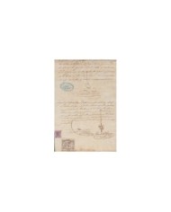 E5048 SPAIN ESPAÑA. REVENUE COLEGIO NOTARIAL BURGOS. 1884. LETRA A. 3 PTAS.