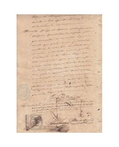 E5049 SPAIN ESPAÑA. REVENUE COLEGIO NOTARIAL BURGOS. 1876. 3 PTAS.