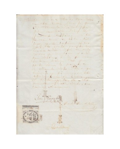 E5051 SPAIN ESPAÑA. REVENUE COLEGIO NOTARIAL BURGOS. 1868. LETRA C. 12 R.