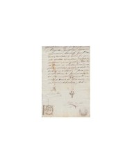 E5052 SPAIN ESPAÑA. REVENUE COLEGIO NOTARIAL BURGOS. 1873. LETRA C. 3 PTAS