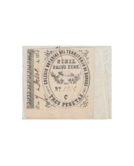 E5051 SPAIN ESPAÑA. REVENUE COLEGIO NOTARIAL BURGOS. 1868. LETRA C. 12 R.
