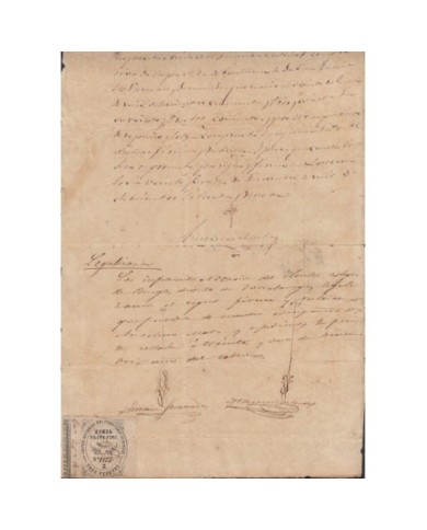 E5068 SPAIN ESPAÑA. REVENUE COLEGIO NOTARIAL BURGOS. 1879. LETRA Z. 3 PTAS.