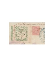 E5077 SPAIN ESPAÑA. REVENUE COLEGIO NOTARIAL LA CORUÑA. 1880. LETRA N. 3 PTAS.