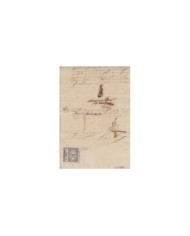 E5106 SPAIN ESPAÑA. REVENUE COLEGIO NOTARIAL MADRID. 1880. LETRA J. 3 PTAS.