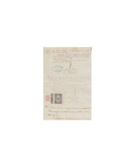 E5108 SPAIN ESPAÑA. REVENUE COLEGIO NOTARIAL MADRID. 1885. LETRA M. 3 PTAS.