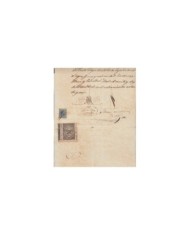 E5113 SPAIN ESPAÑA. REVENUE COLEGIO NOTARIAL MADRID. 1886. SERIE 3. 3 PTAS.
