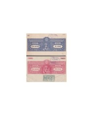 F-EX17675 INDIA FEUDATARY STATE REVENUE. JODHPUR SELLED PAPER DOCS LOT 7 1939-42.